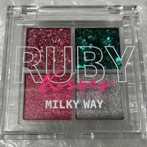Ruby Kiss Glitter Gem Eye Shadow Palette #GGP04 Milkway Eyeshadow Palette - Picture 3 of 9